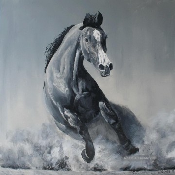 Schwarz weiß Werke - wildes Pferd Schwarz Weiß Schwarz Weiß